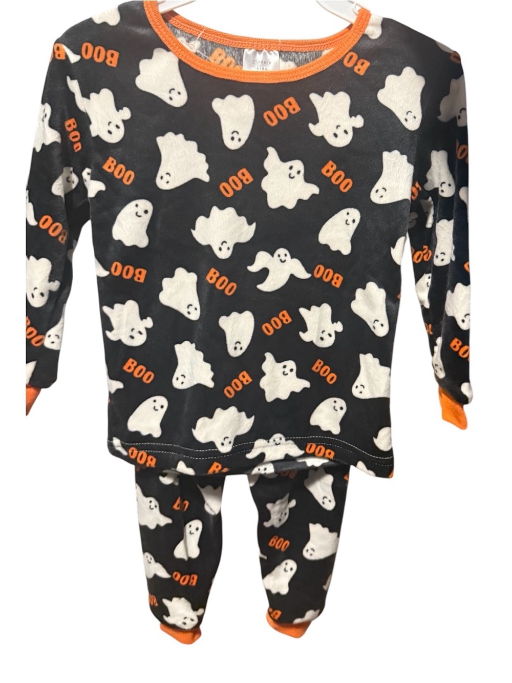 Modern Kids Halloween Ghost Pajama Set 2T